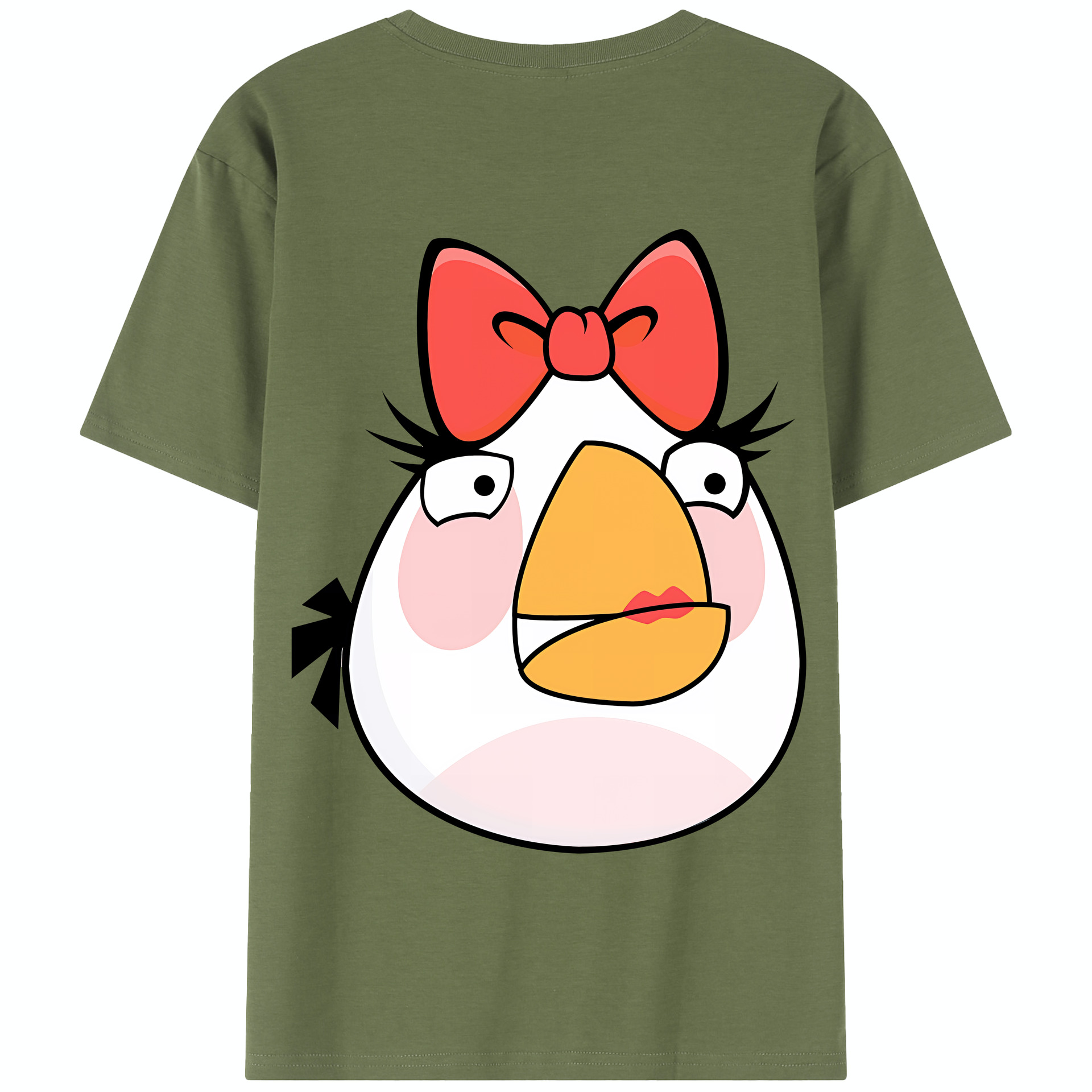 （画像用） Angry Birds アングリーバード 綿100％半袖Tシャツ（背面プリント）